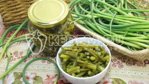 маринованные чесночные стрелки на зиму