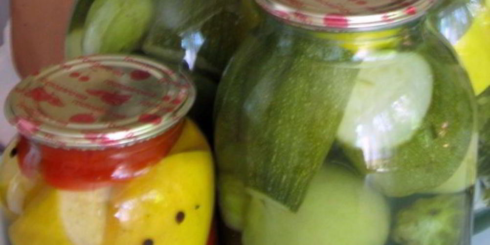 Рецепт маринованные кабачки, огурцы и помидоры