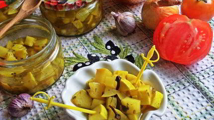 Маринованные кабачки в карри