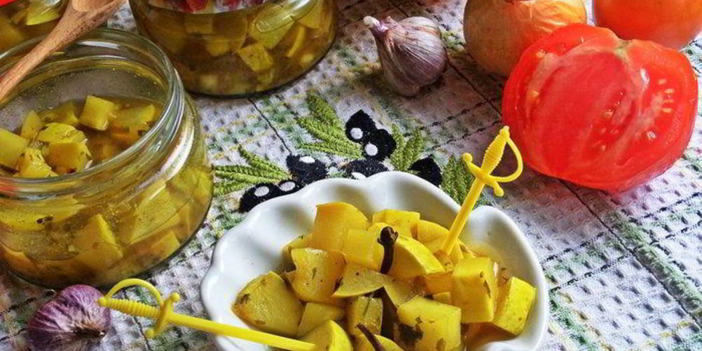 Рецепт маринованные кабачки в карри