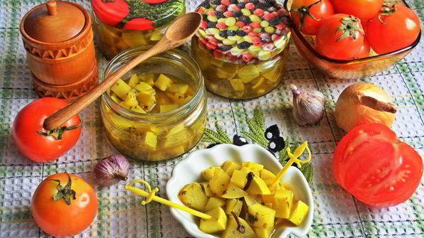 маринованные кабачки в карри