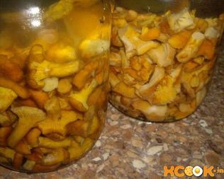 Маринованные лисички