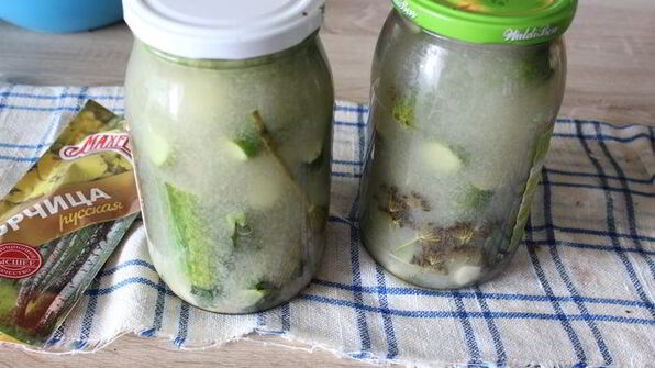 маринованные огурцы с горчицей