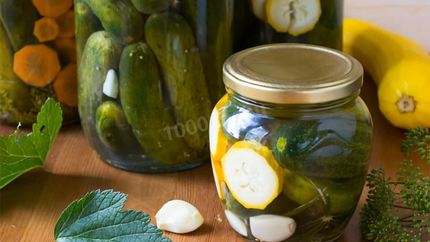 Маринованные огурцы с морковью