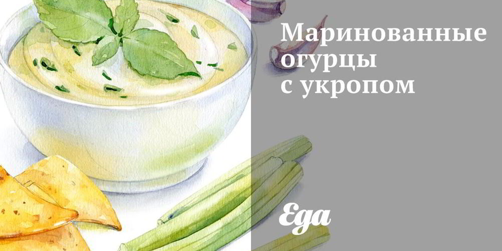 Рецепт маринованные огурцы с укропом