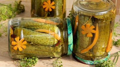 Маринованные огурцы стерилизованные