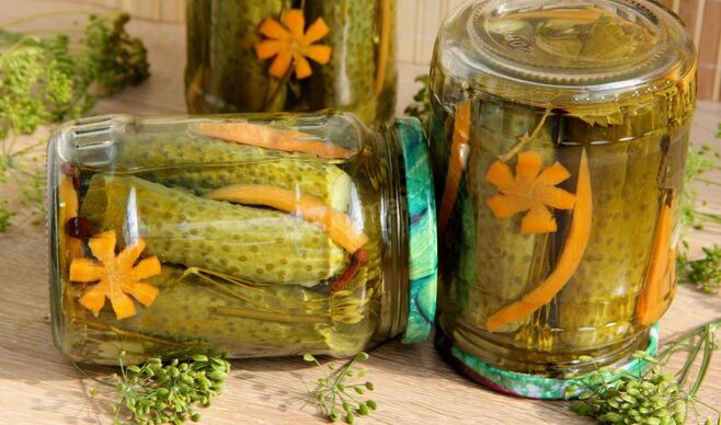 Маринованные огурцы стерилизованные