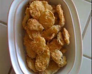 Маринованные огурцы во фритюре