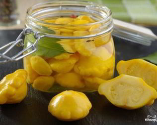 Маринованные патиссоны без закатки