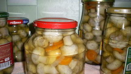 Маринованные шампиньоны Новогодние