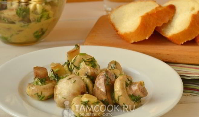 Маринованные шампиньоны с горчицей