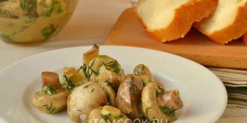 Рецепт маринованные шампиньоны с горчицей