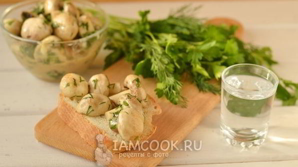 маринованные шампиньоны с горчицей