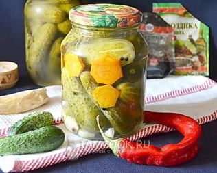 Огурцы сладкие маринованные на зиму