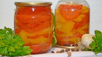 Перец болгарский на зиму дольками маринованный