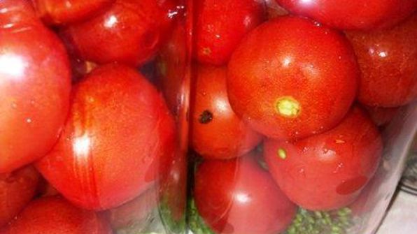 помидоры маринованные с базиликом