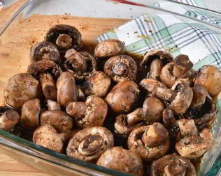 Шампиньоны маринованные в соевом соусе