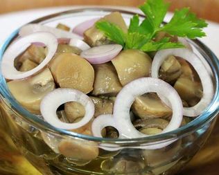 Вкусные маринованные шампиньоны