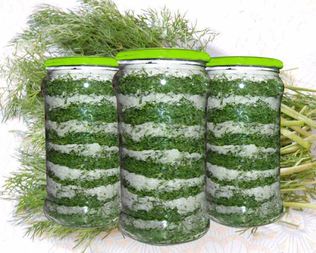 Морковная ботва с зеленью на зиму