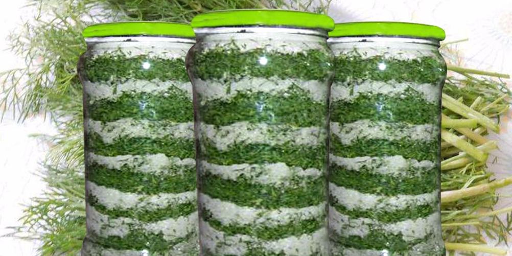 Рецепт морковная ботва с зеленью на зиму