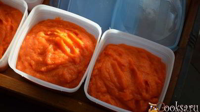 Морковное пюре на зиму