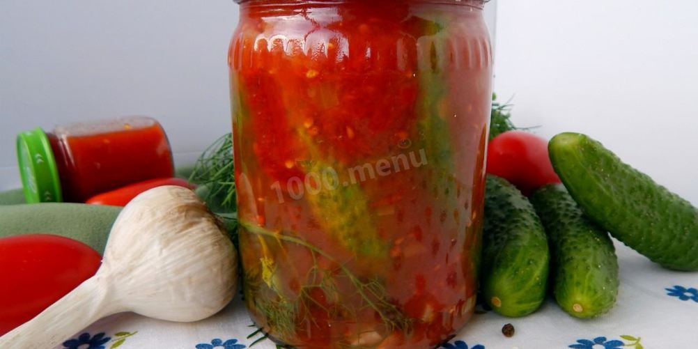 Рецепт огурцы на зиму в томатной пасте