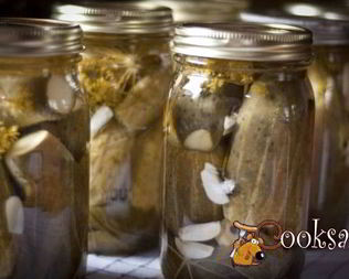 Огурцы с чесноком и укропом на зиму