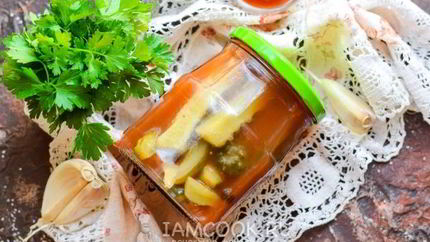 Огурцы с томатным соусом на зиму
