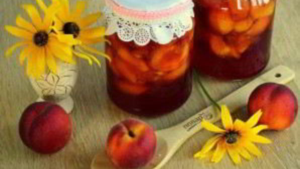 персики в собственном соку на зиму