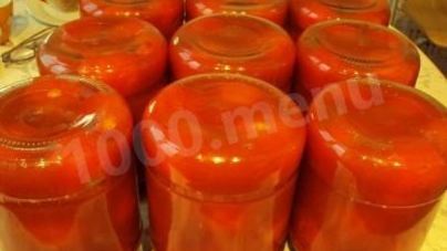 Помидоры без кожуры в собственном соку на зиму
