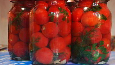 Помидоры на зиму без уксуса