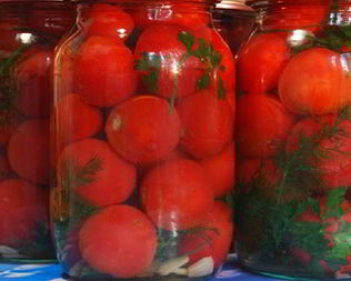 Помидоры на зиму без уксуса