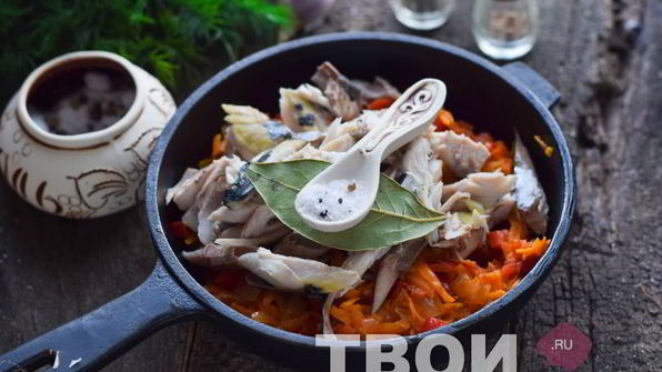 скумбрия с овощами на зиму