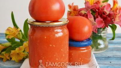 Сок томатный с мякотью на зиму