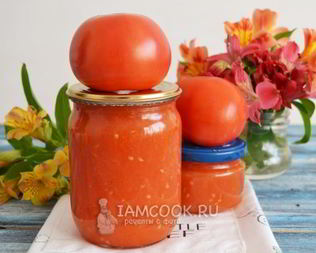 Сок томатный с мякотью на зиму
