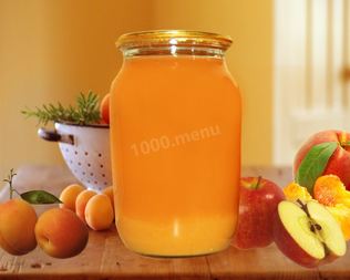 Сок яблочный на зиму с абрикосами