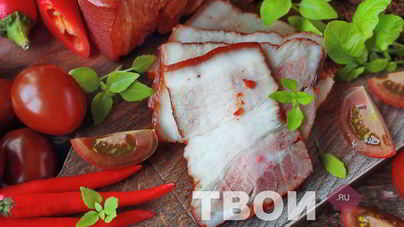 Сало в луковой шелухе