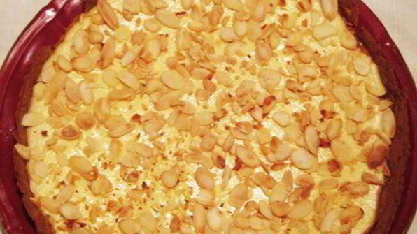 чизкейк с белым шоколадом и малиновым вареньем