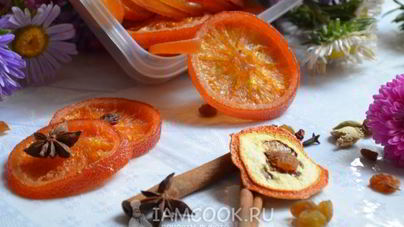 Цукаты из цитрусовых и яблочных долек
