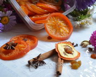 Цукаты из цитрусовых и яблочных долек