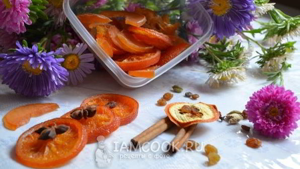 цукаты из цитрусовых и яблочных долек