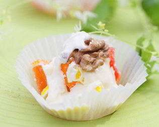 Цукаты в белом шоколаде с грецкими орехами