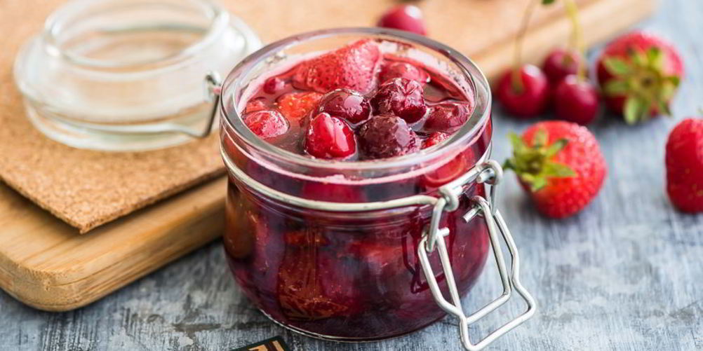 Рецепт варенье из клубники и вишни
