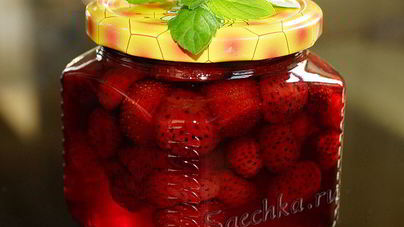 Варенье из клубники с мятой