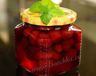 Варенье из клубники с мятой