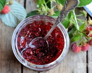 Варенье из малины с ванилью