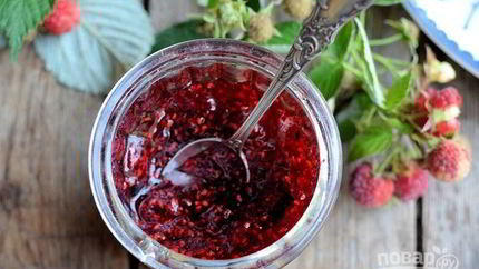 Варенье из малины с ванилью