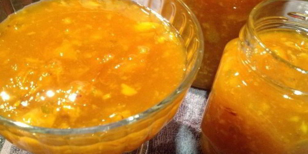 Рецепт варенье из мандаринов и хурмы