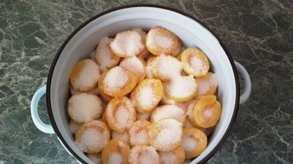 варенье пятиминутка из долек абрикоса