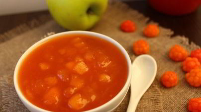 Яблочно-морошковый конфитюр с мартини